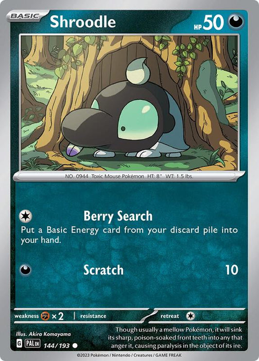 Shroodle - 144/193 - Reverse Holofoil 144/193 Paldea Evolved | Common Pokemon Card