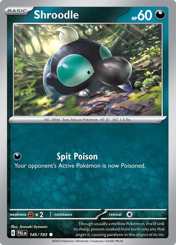 Shroodle - 145/193 - Normal 145/193 Paldea Evolved | Common Pokemon Card