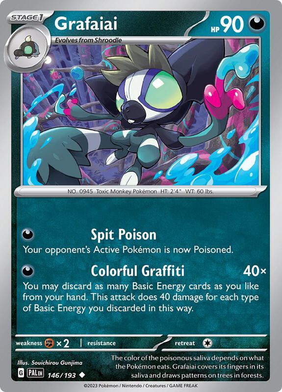 Grafaiai - Normal 146/193 Paldea Evolved | Uncommon Pokemon Card