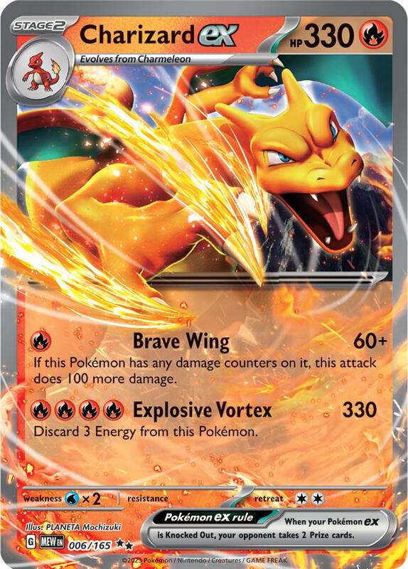 Charizard ex - 006/165 - Holofoil 006/165 Scarlet & Violet: 151 | Double Rare Pokemon Card