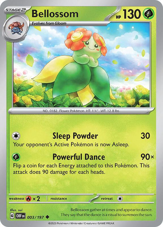 Bellossom - Normal 003/197 Obsidian Flames | Uncommon Pokemon Card