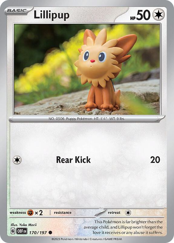 Lillipup - Normal 170/197 Obsidian Flames | Common Pokemon Card