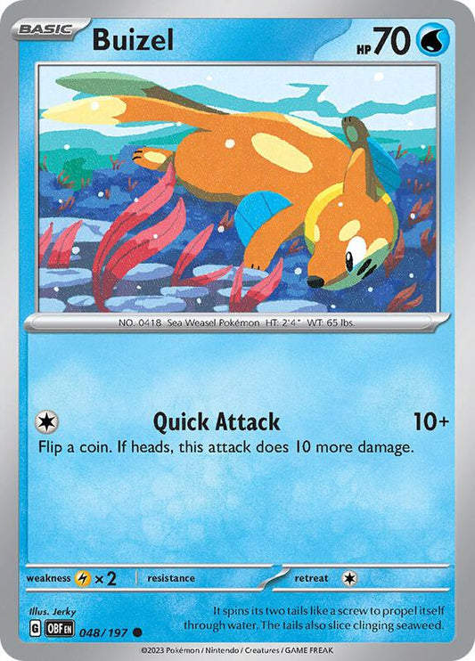 Buizel - Normal 048/197 Obsidian Flames | Common Pokemon Card