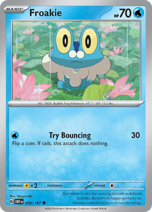 Froakie - Reverse Holofoil 056/197 Obsidian Flames | Common Pokemon Card