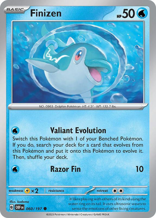 Finizen 60/197 - Reverse Holofoil 060/197 Obsidian Flames | Common Pokemon Card