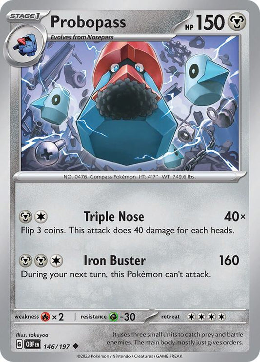 Probopass - Reverse Holofoil 146/197 Obsidian Flames | Uncommon Pokemon Card