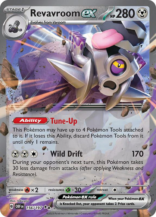 Revavroom ex - Holofoil 156/197 Obsidian Flames | Double Rare Pokemon Card