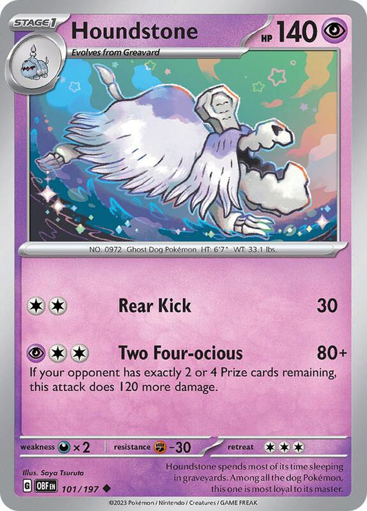 Houndstone - Normal 101/197 Obsidian Flames | Uncommon Pokemon Card