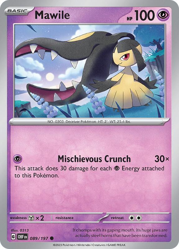 Mawile - 089/197 - Normal 089/197 Obsidian Flames | Common Pokemon Card