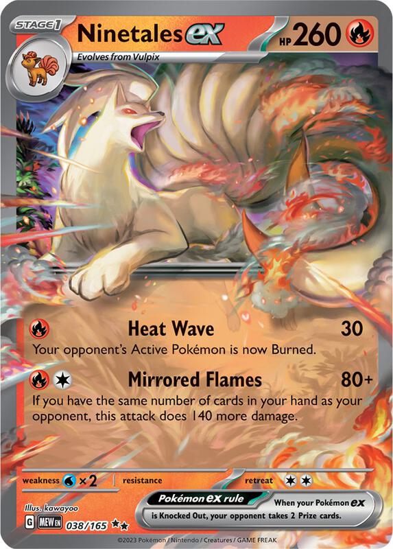 Ninetales ex - 038/165 - Holofoil 038/165 Scarlet & Violet: 151 | Double Rare Pokemon Card