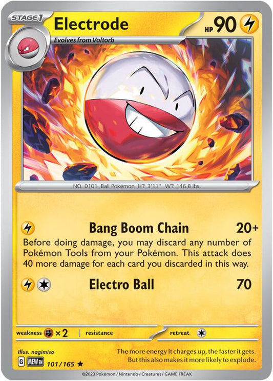 Electrode - Reverse Holofoil 101/165 Scarlet & Violet: 151 | Rare Pokemon Card