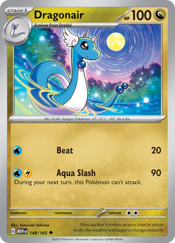 Dragonair - 148/165 - Reverse Holofoil 148/165 Scarlet & Violet: 151 | Uncommon Pokemon Card