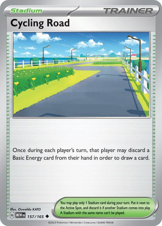 Cycling Road - Reverse Holofoil 157/165 Scarlet & Violet: 151 | Uncommon Trainer Card