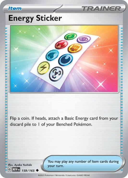 Energy Sticker - Reverse Holofoil 159/165 Scarlet & Violet: 151 | Uncommon Trainer Card