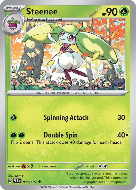 Steenee - Reverse Holofoil 009/182 Paradox Rift | Uncommon Pokemon Card