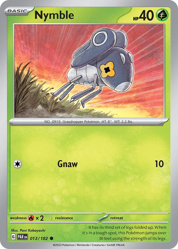 Nymble - 013/182 - Normal 013/182 Paradox Rift | Common Pokemon Card