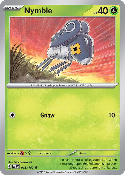 Nymble - 013/182 - Normal 013/182 Paradox Rift | Common Pokemon Card
