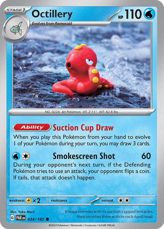 Octillery - Reverse Holofoil 034/182 Paradox Rift | Common Pokemon Card