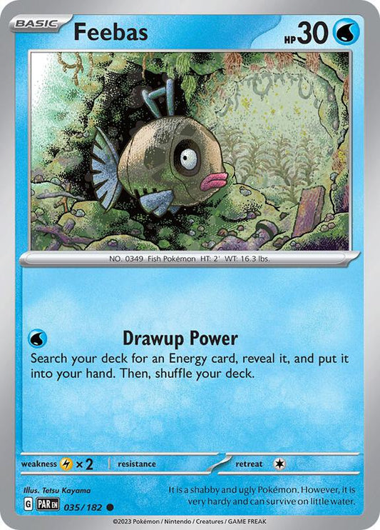 Feebas - Reverse Holofoil 035/182 Paradox Rift | Common Pokemon Card