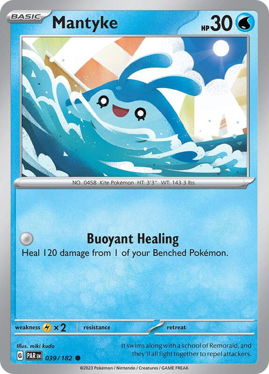 Mantyke - 039/182 - Reverse Holofoil 039/182 Paradox Rift | Common Pokemon Card