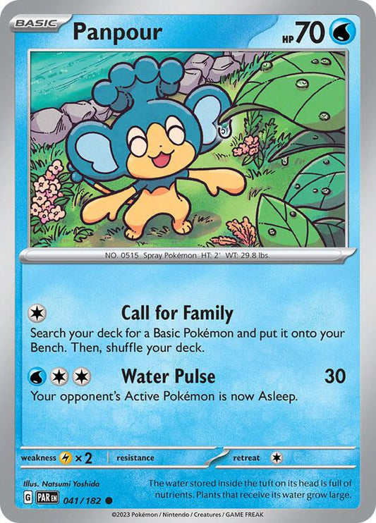 Panpour - Reverse Holofoil 041/182 Paradox Rift | Common Pokemon Card