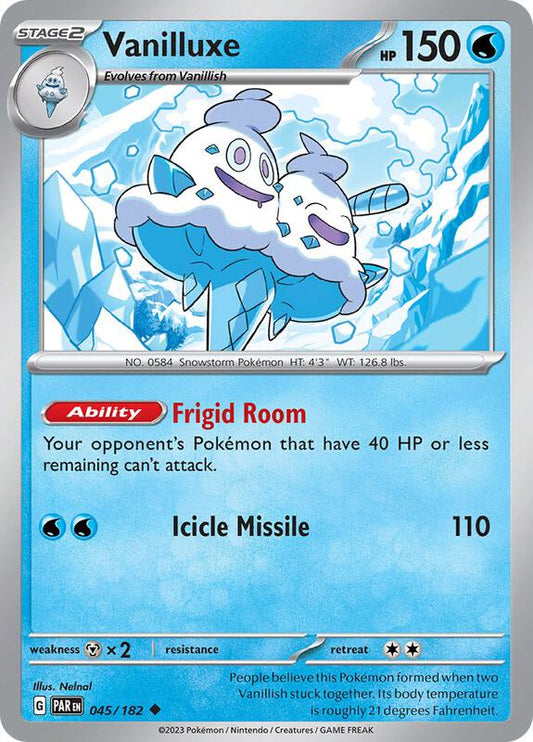 Vanilluxe - Normal 045/182 Paradox Rift | Uncommon Pokemon Card