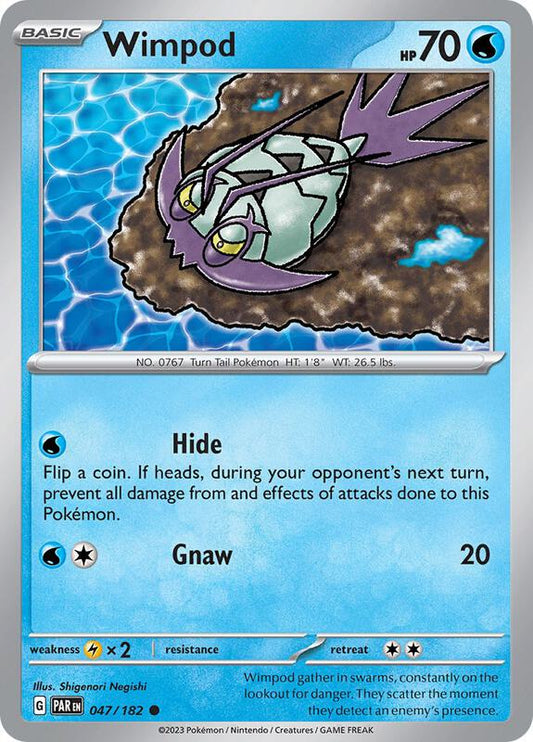 Wimpod - 047/182 - Normal 047/182 Paradox Rift | Common Pokemon Card