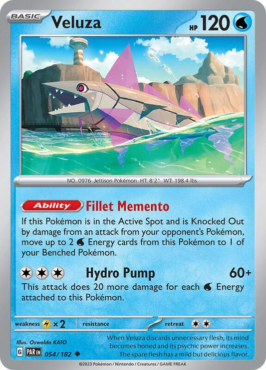 Veluza - 054/182 - Normal 054/182 Paradox Rift | Uncommon Pokemon Card