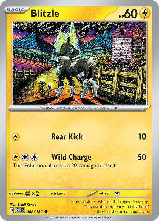 Blitzle - 062/182 - Normal 062/182 Paradox Rift | Common Pokemon Card