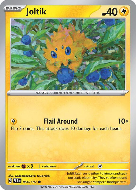Joltik - 064/182 - Reverse Holofoil 064/182 Paradox Rift | Common Pokemon Card