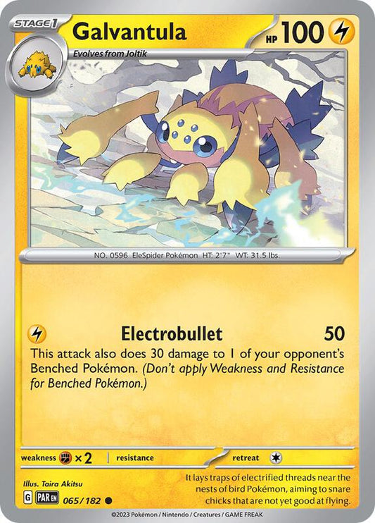 Galvantula - Reverse Holofoil 065/182 Paradox Rift | Common Pokemon Card