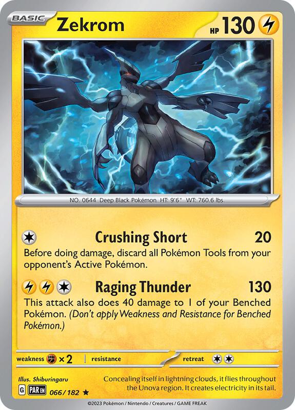 Zekrom - Holofoil 066/182 Paradox Rift | Rare Pokemon Card