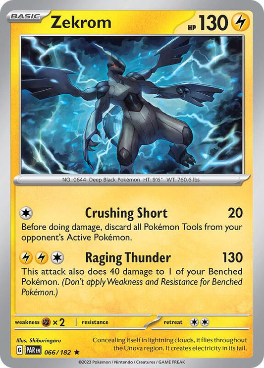 Zekrom - Holofoil 066/182 Paradox Rift | Rare Pokemon Card