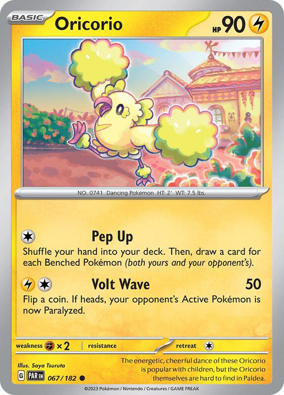 Oricorio - Reverse Holofoil 067/182 Paradox Rift | Common Pokemon Card
