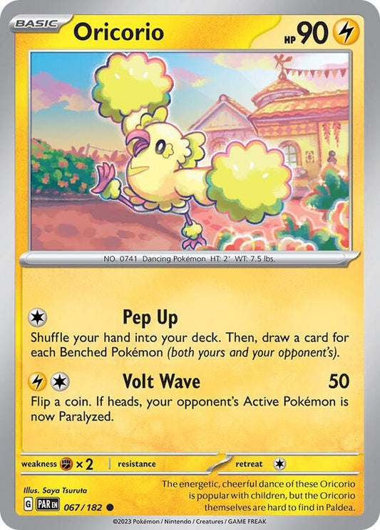 Oricorio - Reverse Holofoil 067/182 Paradox Rift | Common Pokemon Card