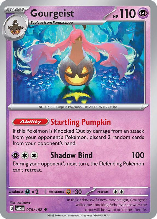Gourgeist - Reverse Holofoil 078/182 Paradox Rift | Uncommon Pokemon Card
