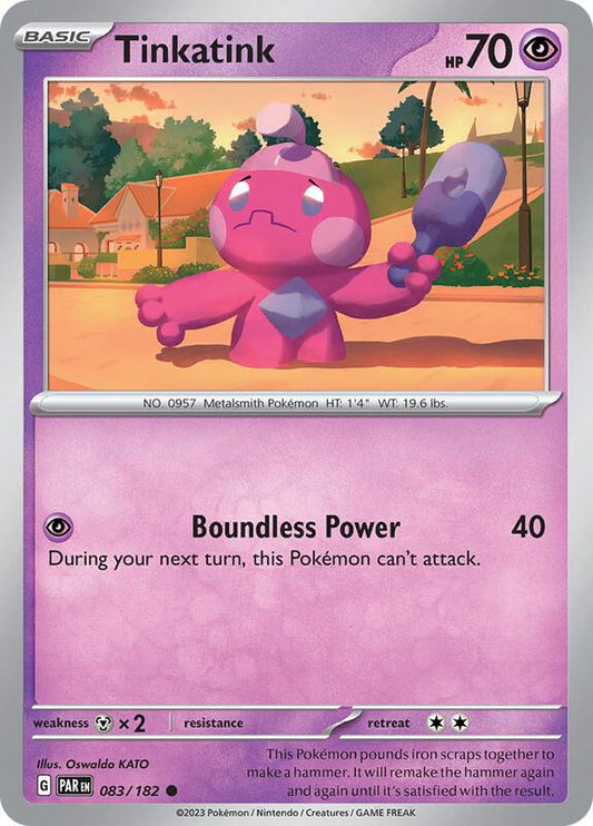 Tinkatink - 083/182 - Normal 083/182 Paradox Rift | Common Pokemon Card