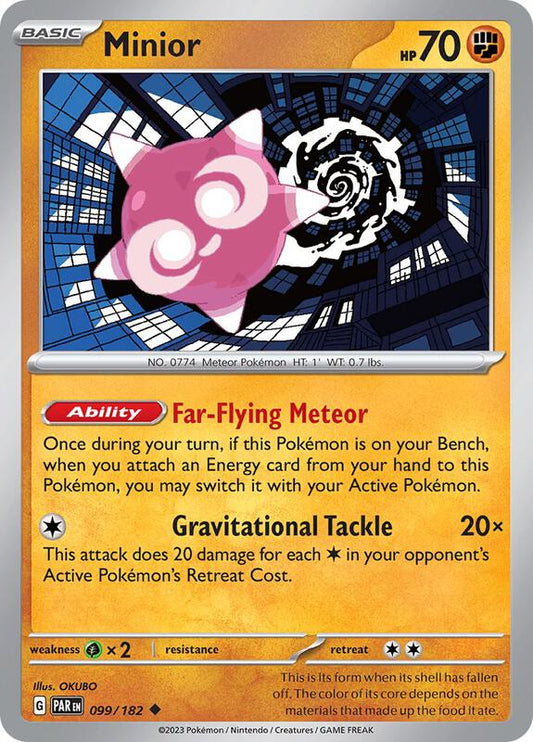 Minior - 099/182 - Reverse Holofoil 099/182 Paradox Rift | Uncommon Pokemon Card