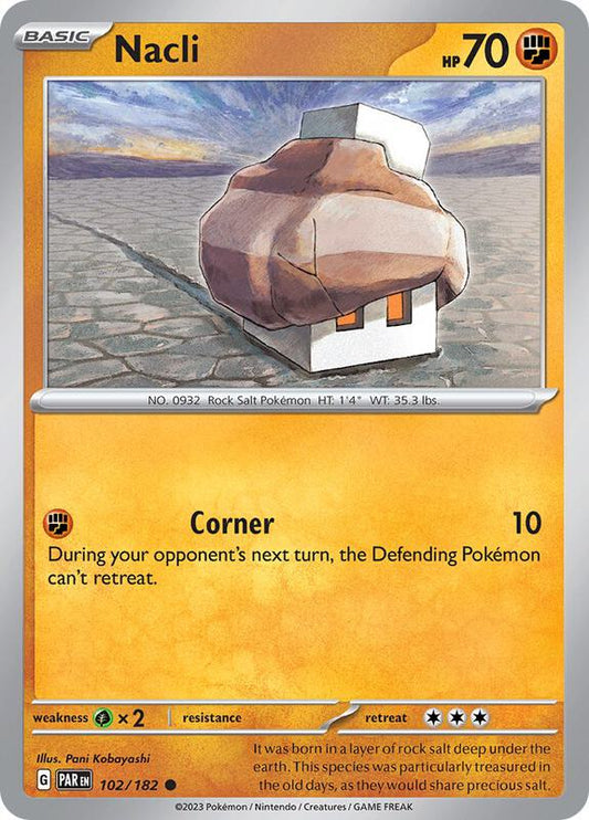 Nacli - 102/182 - Reverse Holofoil 102/182 Paradox Rift | Common Pokemon Card