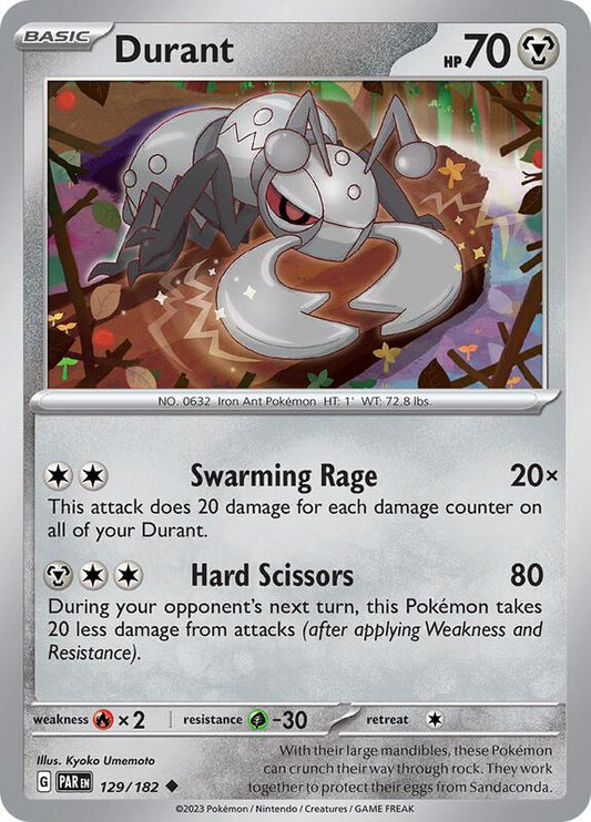 Durant - Normal 129/182 Paradox Rift | Uncommon Pokemon Card