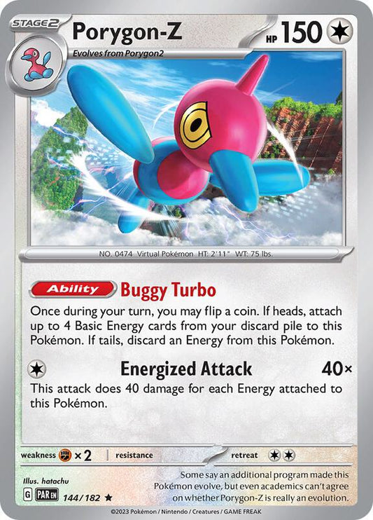 Porygon-Z - Reverse Holofoil 144/182 Paradox Rift | Rare Pokemon Card