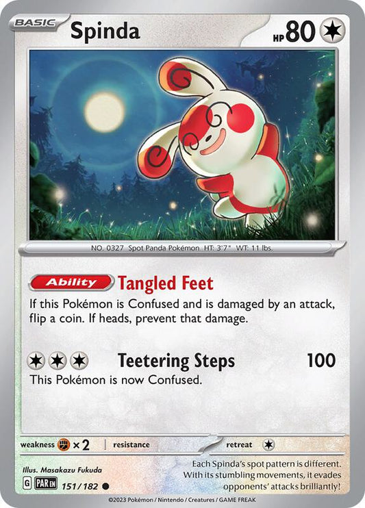 Spinda - Normal 151/182 Paradox Rift | Common Pokemon Card