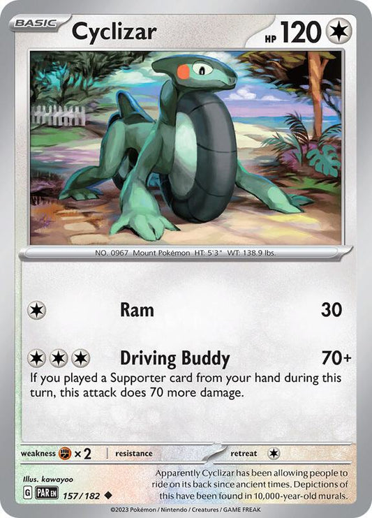 Cyclizar - 157/182 - Reverse Holofoil 157/182 Paradox Rift | Uncommon Pokemon Card