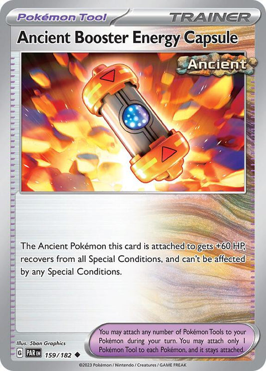 Ancient Booster Energy Capsule - Reverse Holofoil 159/182 Paradox Rift | Uncommon Trainer Card