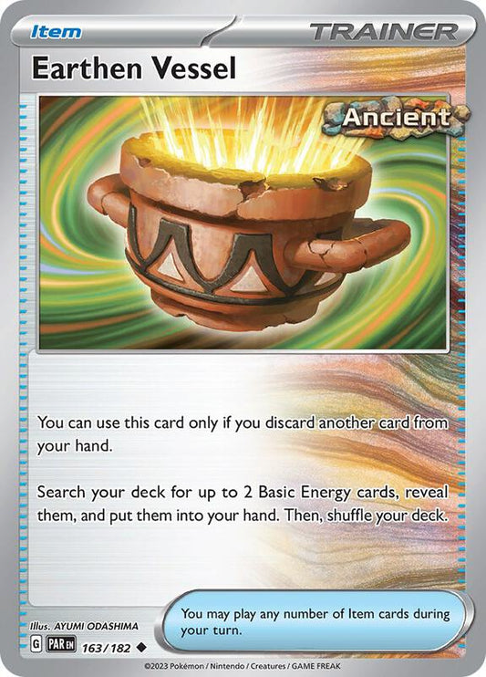 Earthen Vessel - Reverse Holofoil 163/182 Paradox Rift | Uncommon Trainer Card