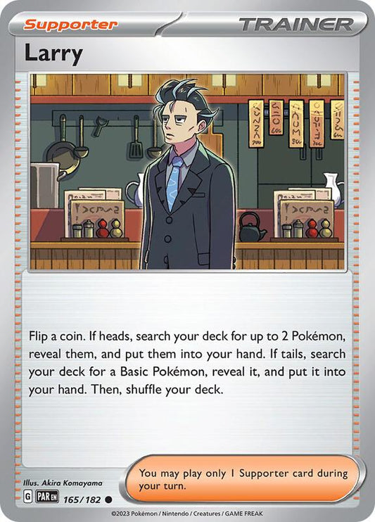 Larry - Reverse Holofoil 165/182 Paradox Rift | Common Trainer Card