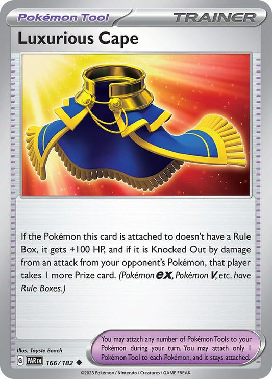 Luxurious Cape - Reverse Holofoil 166/182 Paradox Rift | Uncommon Trainer Card