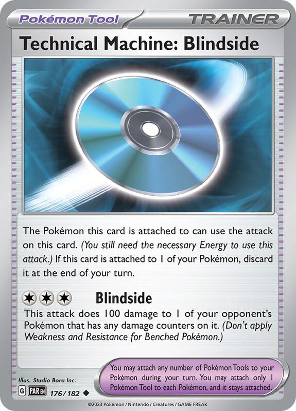 Technical Machine: Blindside - Reverse Holofoil 176/182 Paradox Rift | Uncommon Trainer Card