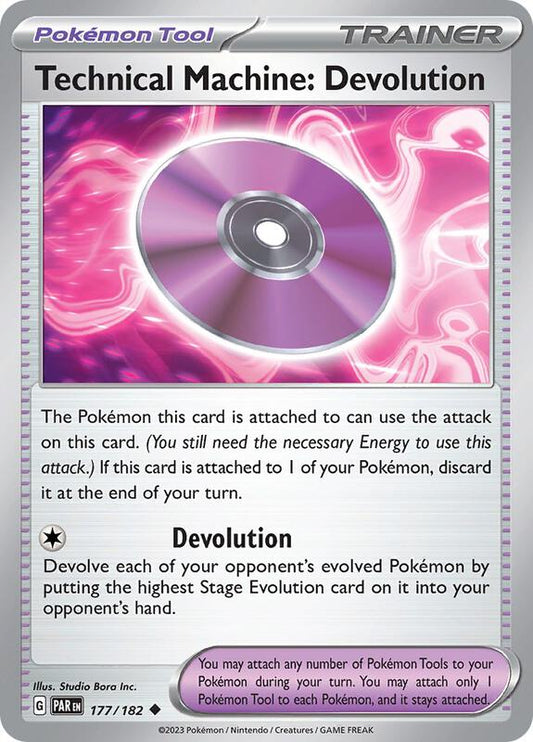 Technical Machine: Devolution - Reverse Holofoil 177/182 Paradox Rift | Uncommon Trainer Card