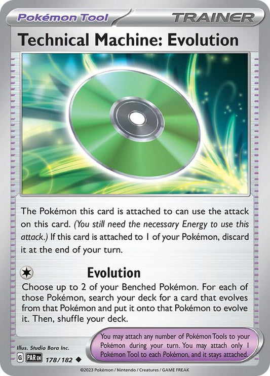 Technical Machine: Evolution - Reverse Holofoil 178/182 Paradox Rift | Uncommon Trainer Card